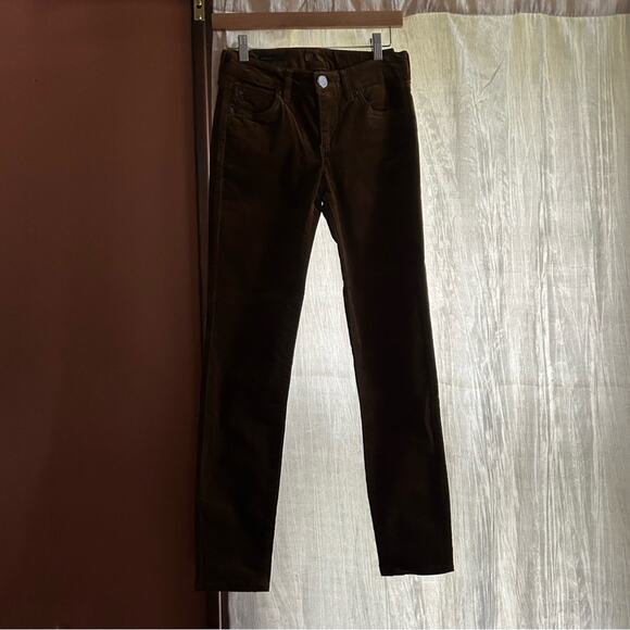 Kut from the Kloth Diana Stretch Skinny Corduroy Pants Brown NEW Size 0 - Picture 2 of 8